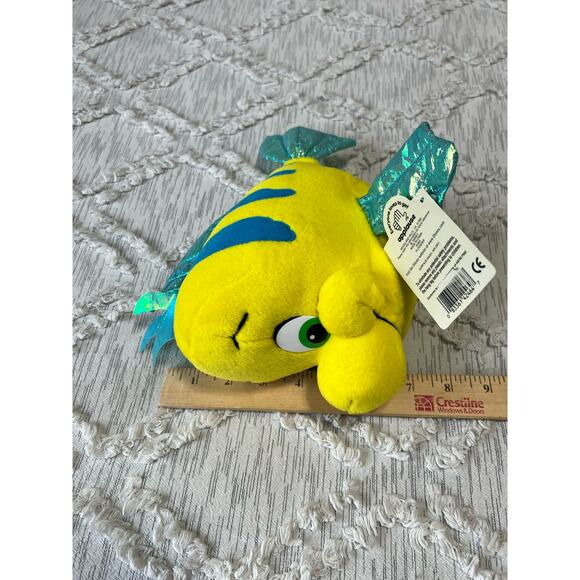 Disney Little Mermaid and Flounder Crinkly Fins Soft Toy Plush - Picture 3 of 8